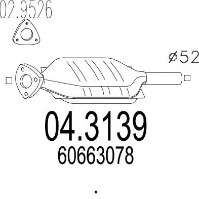 Catalytic Converter 04.3139