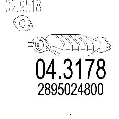 Catalytic Converter 04.3178