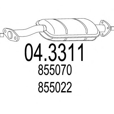 Catalytic Converter 04.3311