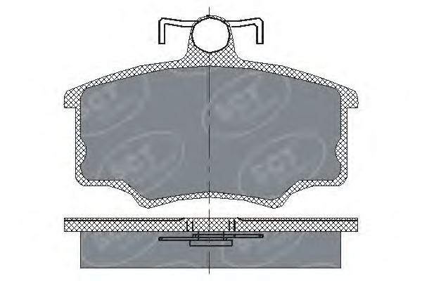 Kit de plaquettes de frein, frein à disque SP 186