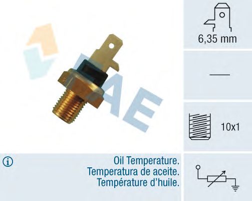 Sensor, temperatura do óleo; Sensor da temperatura do líquido de refrigeração 31610