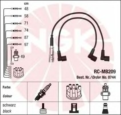 Ignition Cable Kit 0744