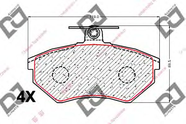 Brake Pad Set, disc brake BP1862