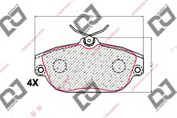 Brake Pad Set, disc brake BP1899