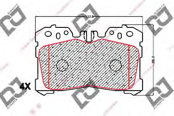 Brake Pad Set, disc brake BP1651