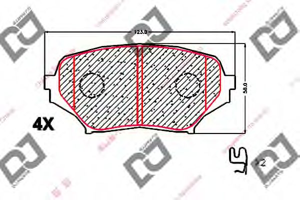 Brake Pad Set, disc brake BP1683