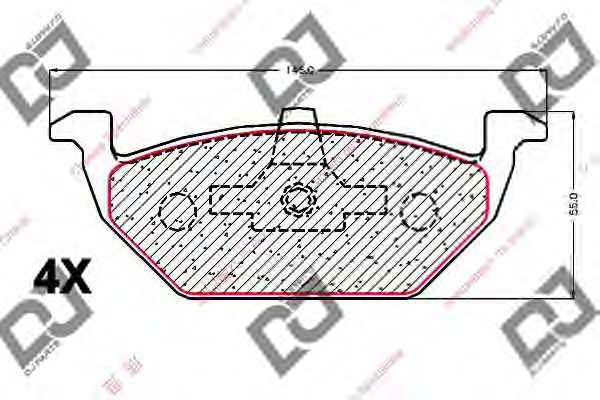 Brake Pad Set, disc brake BP2033