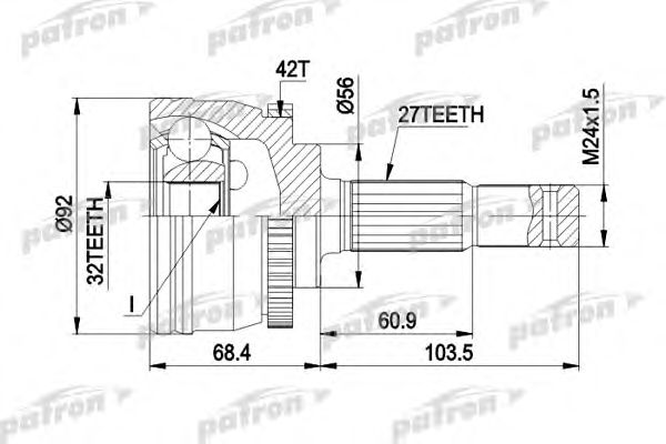 Joint Kit, drive shaft PCV1173