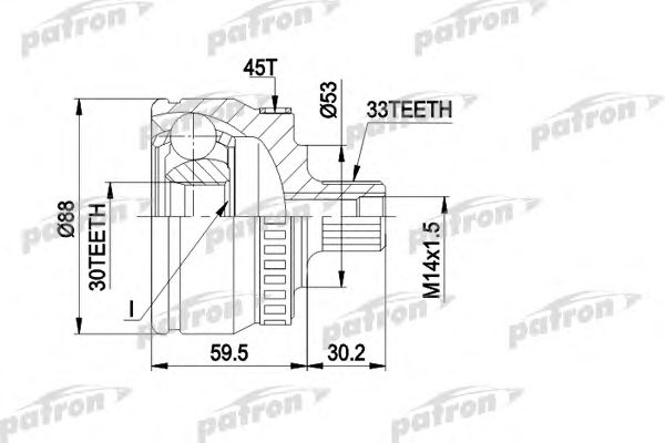 Joint Kit, drive shaft PCV1239
