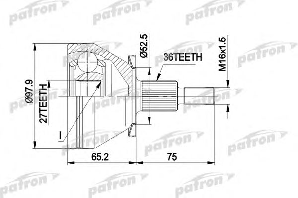 Joint Kit, drive shaft PCV1428
