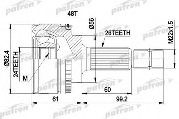Joint Kit, drive shaft PCV3445
