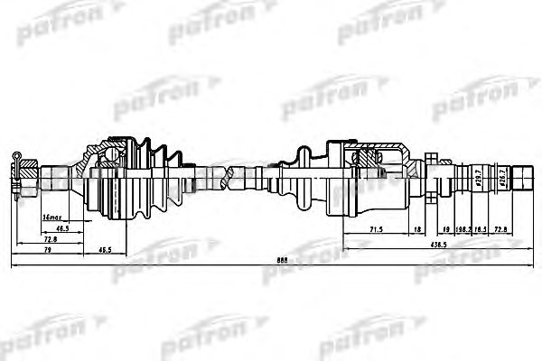 Albero motore/Semiasse PDS0059