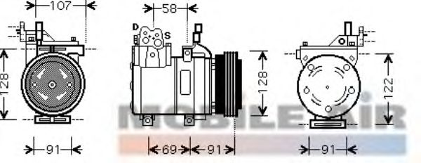 Compressor, airconditioning 8200K161