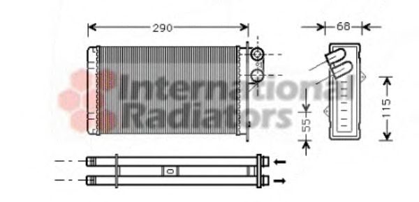 Heat Exchanger, interior heating 40006172