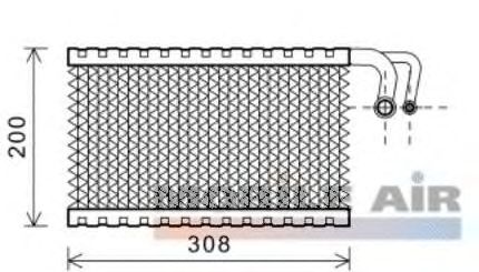 Evaporator, air conditioning 0600V399