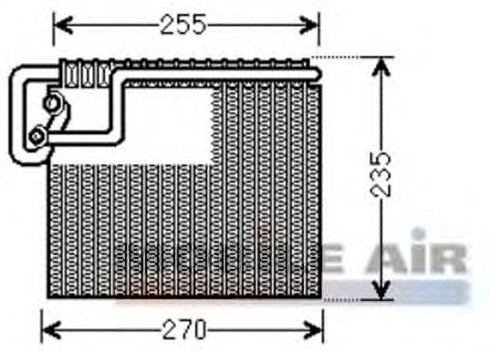 Evaporator, air conditioning 3700V481