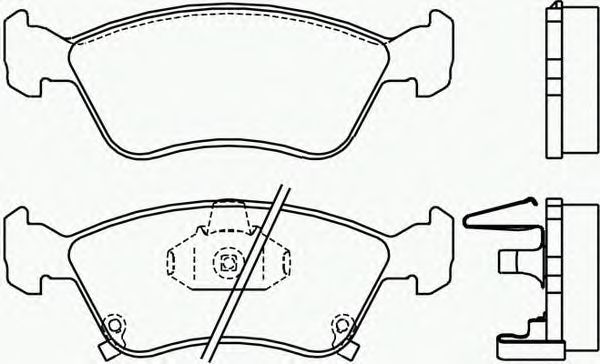 Brake Pad Set, disc brake P 83 041