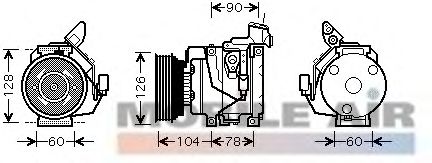 Compressor, air conditioning 6053K437