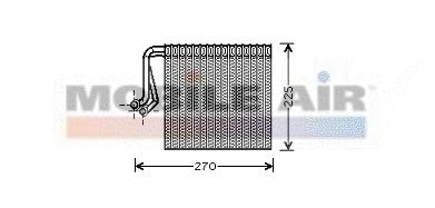 Evaporator, air conditioning 6009V233