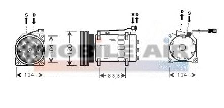 Compressor, air conditioning 6009K175