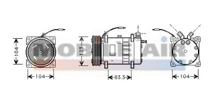 Compressor, airconditioning 6059K102