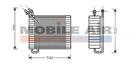Evaporator, air conditioning 6059V025