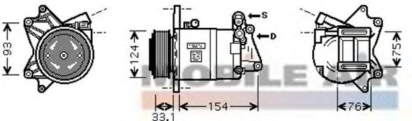 Compressor, airconditioning 6013K321
