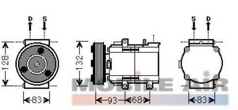 Compressor, airconditioning 6018K435