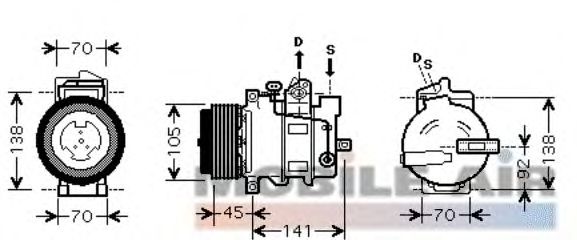 Compressor, airconditioning 6030K428