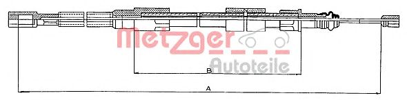 Cable, parking brake 10.720