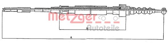 Cable, parking brake 10.742
