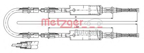 Cable, parking brake 11.5661