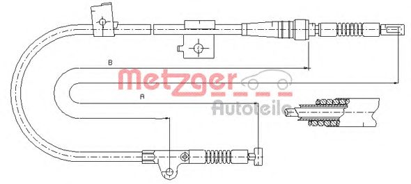 Cable, parking brake 17.0216