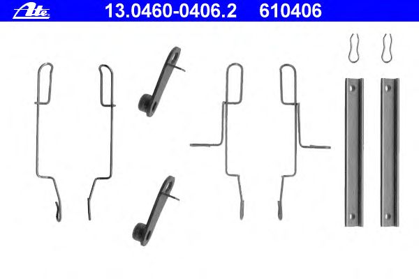 Accessory Kit, disc brake pads 13.0460-0406.2