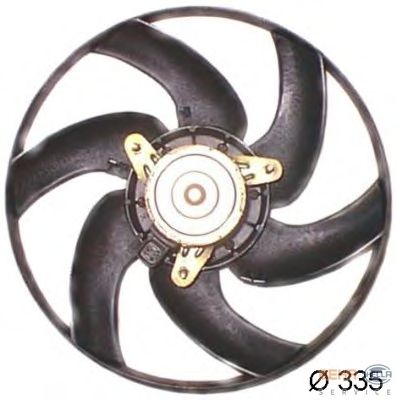 Fan, motor sogutmasi 8EW 351 043-521