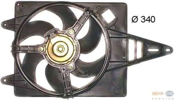 Вентилятор, охлаждение двигателя 8EW 351 043-711