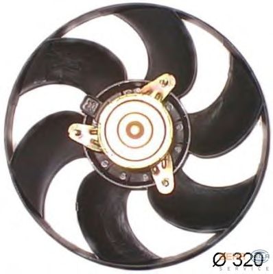 Fan, motor sogutmasi 8EW 351 044-161