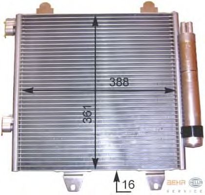 Condensator, airconditioning 8FC 351 303-531