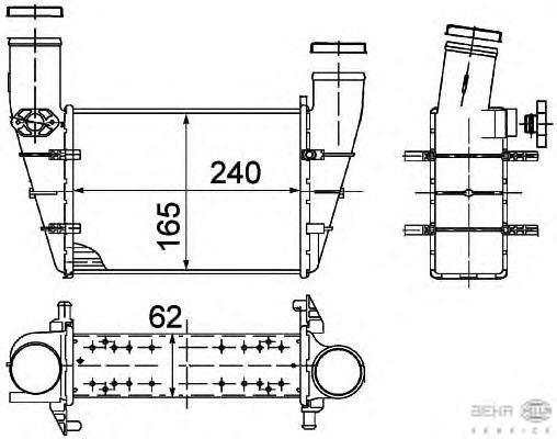 Turbo radyatörü 8ML 376 727-581