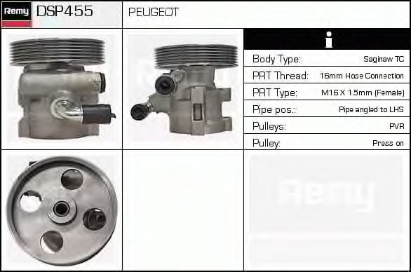 Hydraulic Pump, steering system DSP455