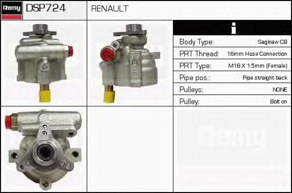 Hydraulic Pump, steering system DSP724