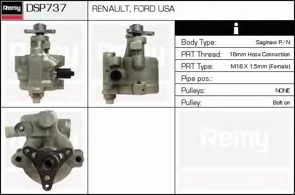 Hydraulic Pump, steering system DSP737