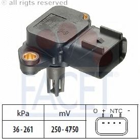 Air Pressure Sensor, height adaptation; Sensor, intake manifold pressure 10.3076