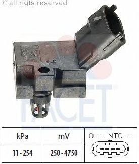 Air Pressure Sensor, height adaptation; Sensor, intake manifold pressure 10.3078