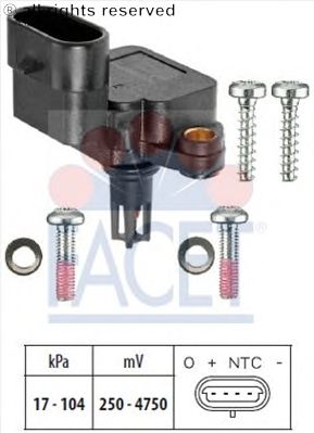 Air Pressure Sensor, height adaptation; Sensor, intake manifold pressure 10.3081
