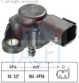 Sensor de presión de aire, adaptación a la altura; Sensor, presión colector de admisión 10.3106