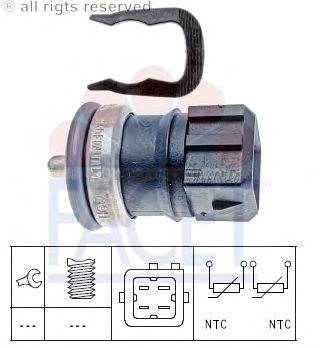 Kølevæsketemperatur-sensor; Sensor, kølevæsketemp.; Sensor, kølevæsketemp. 7.3251