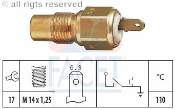 Temperature Switch, coolant warning lamp 7.4030