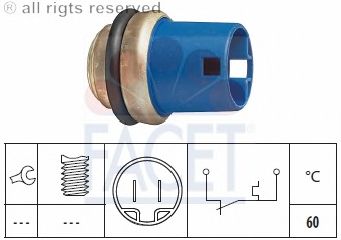 Temperature Switch, coolant warning lamp 7.4073