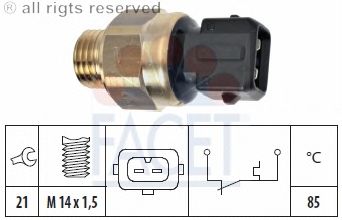 Temperature Switch, coolant warning lamp 7.4101